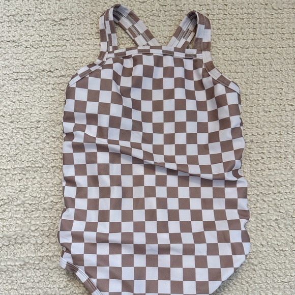 Other - BROWN CHECK SWIMSUIT | 2-3y